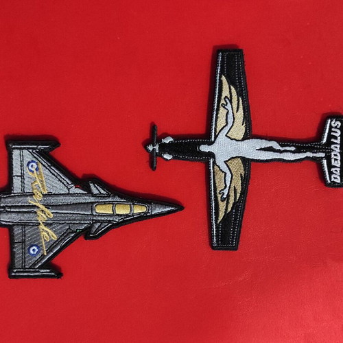 Military Air Force pilot patches Rafale 332 Squadron and T-6A Texan II aircraft new