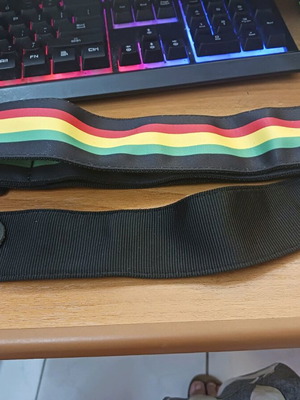 Guitar Strap Bob Marley Dunlop new, striped Bob10