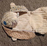 Les Déglingos Coquelicos the Rabbit hand puppet doudou
