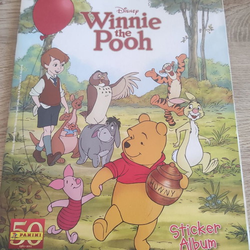 Panini album Winnie the Pooh used with poster and fabric stickers