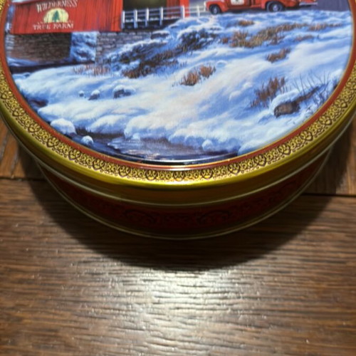 Metal box like new from imported biscuit