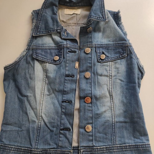 Motivi sleeveless denim vest used, size S, blue
