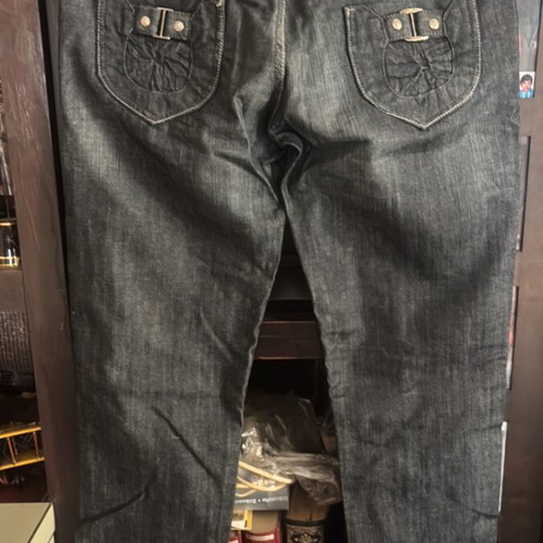 Desperado jeans like new, cotton, size 32, black and gray