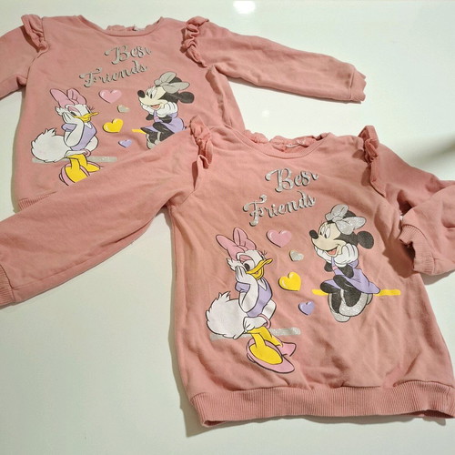 Disney Minnie Mouse & Daisy set of 2 sweaters used with gift leggings 3-4 years