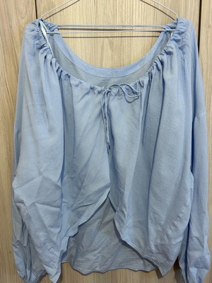 Massimo Dutti long-sleeve turquoise blouse like new, size M
