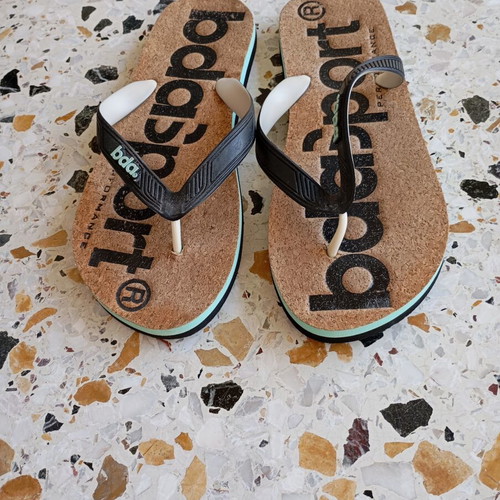 Body Action summer slippers size 44, black and brown, new