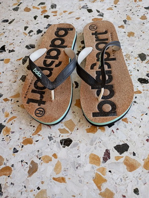 Body Action summer slippers size 44, black and brown, new