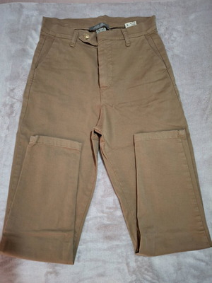 High-waisted beige pants like new, size S