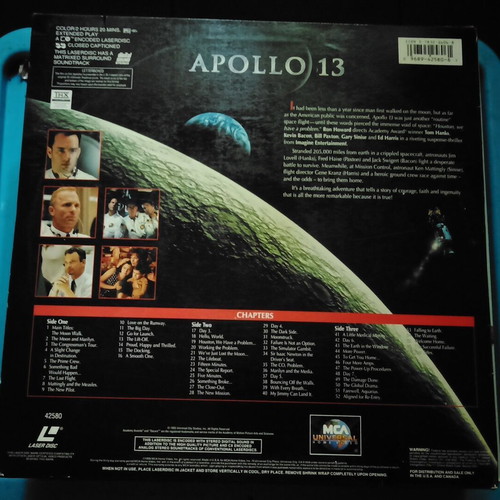 Apollo 13 LaserDisc 1995 like new, adventure