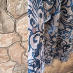 Shirt L/XL like new with blue pattern