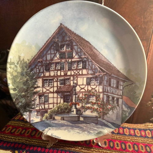Swiss plate collection like new, handmade, numbered, set of 3