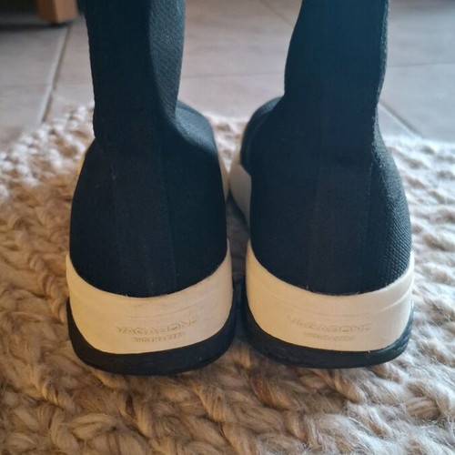 Vagabond sock-style boots used, black ankle shoes