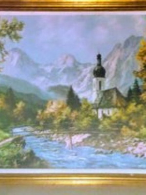 Old oil painting used, size 66x86