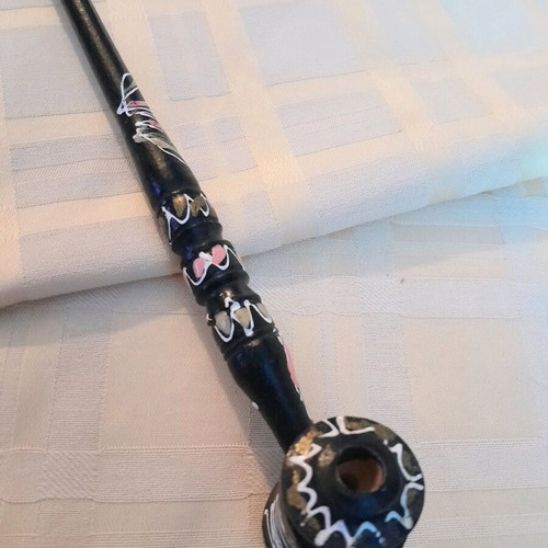 Vintage handpainted pipe
