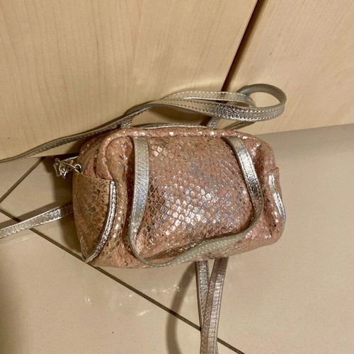 Crossbody bag Achilleas Accessories pink and silver new
