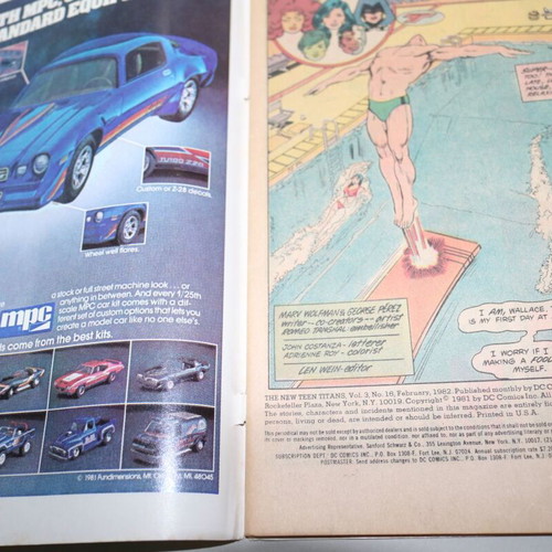 New Teen Titans comics used, issues #16 and #23, DC Comics