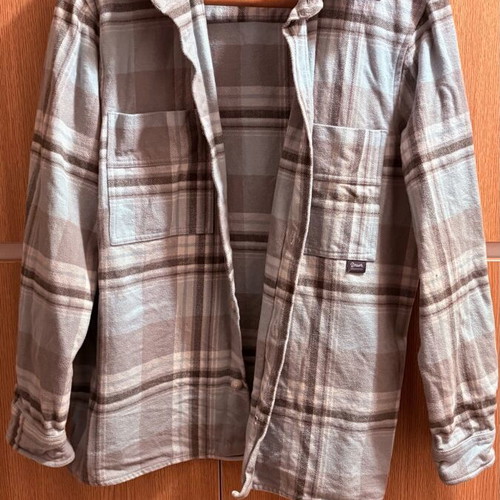 Zara Overshirt shirt L plaid, 100% cotton, like new