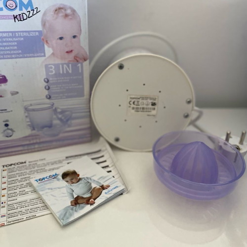 Topcom baby bottle sterilizer used 3 in 1 with warmer and juicer