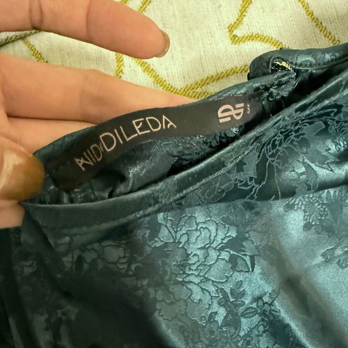 Nidodileda satin top new, green, size S