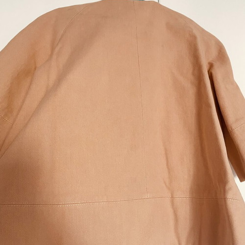 Vicolo denim jacket like new, beige and pink, wide fit, elbow sleeves