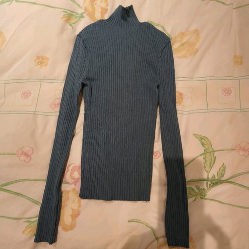 Zara turtleneck turquoise like new, fitted size S