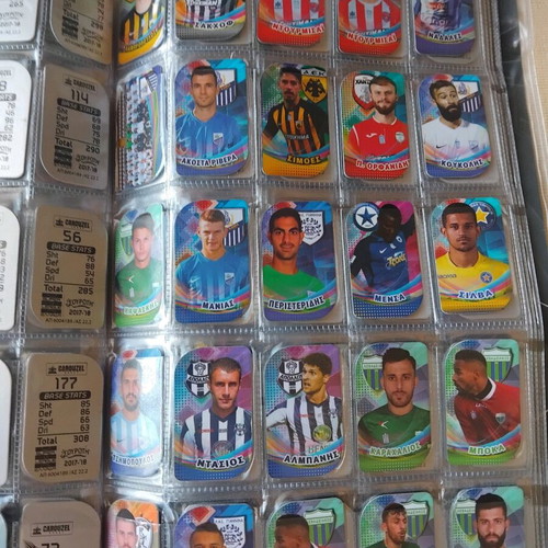Album with 150 metal football player tags like new