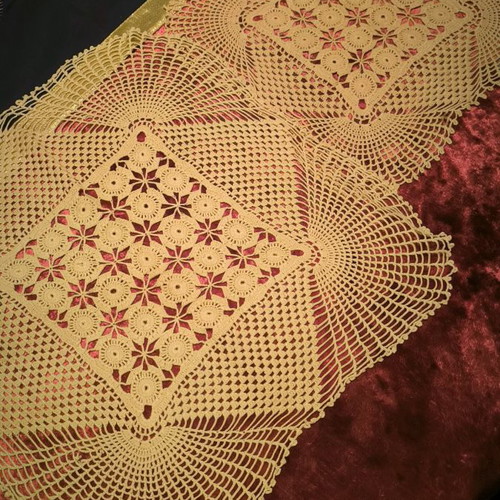 Handmade embroidery set, large 49x49 and small 38x38