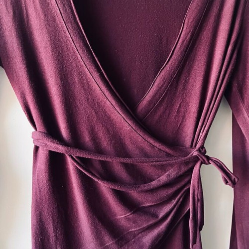 Johnny Jo burgundy blouse size M like new