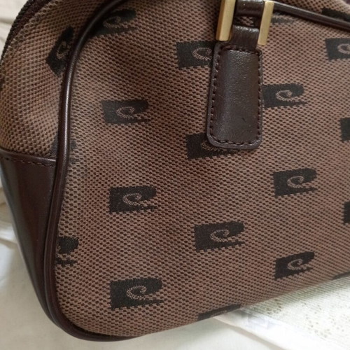 Pierre Cardin bag 2002, genuine leather and fabric, new