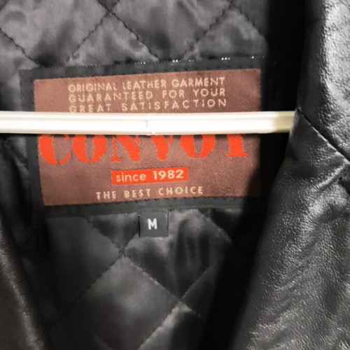 Convoy leather coat used, size M, black