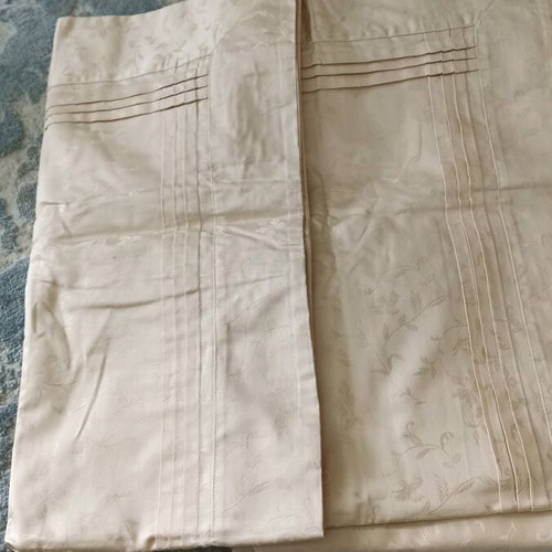 Double jacquard cotton satin 300 thread count beige duvet cover Daς home new