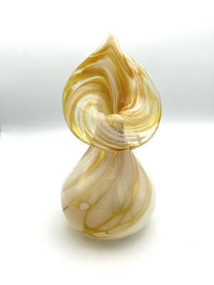 Vintage Jack in the Pulpit Studio Art Glass Vase, RGH Linz