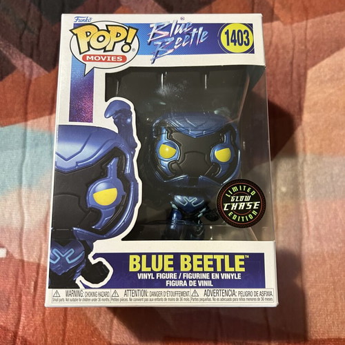 Funko Pop Blue Beetle 1403 Glow Chase Edition like new