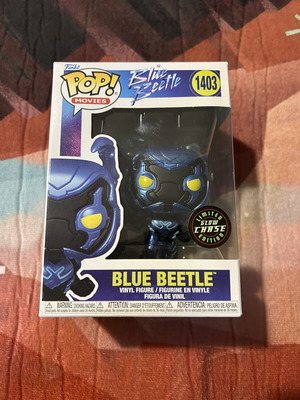 Funko Pop Blue Beetle 1403 Glow Chase Edition like new