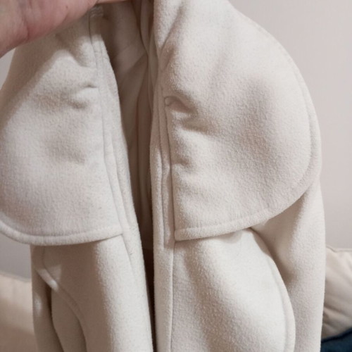 Women's white coat used, size Small, feminine fit