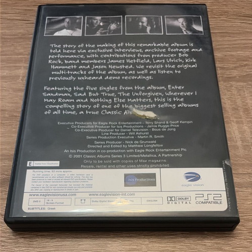 Metallica Classic Albums The Black Album DVD used