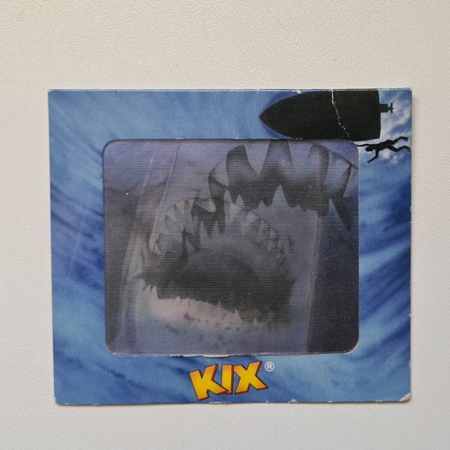 3D card The Sharks Attack used from KIX cereals