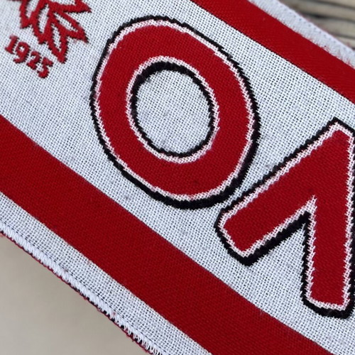 Authentic Olympiakos knitted scarf, official product PAE