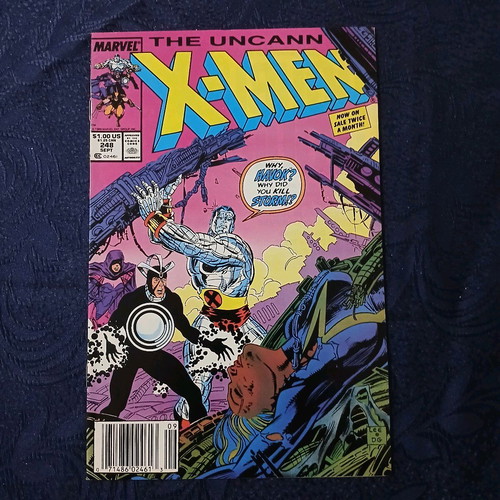 Uncanny X-Men #248 used, Marvel Comics 1989, Jim Lee art