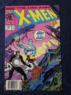 Uncanny X-Men #248 used, Marvel Comics 1989, Jim Lee art