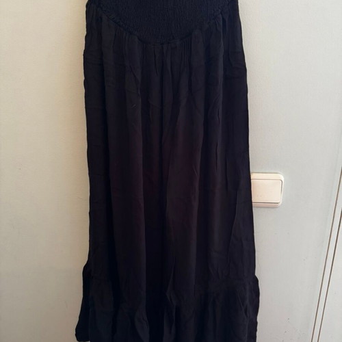 Sinsay black dress with ruffles