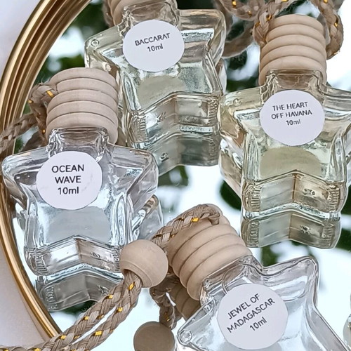 Car air freshener 10ml with wooden cap and gift wax melt