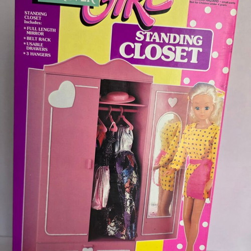 Forever Girl Standing Closet doll clothes wardrobe