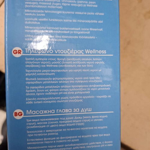 Wellness shower head new with rain and massage settings