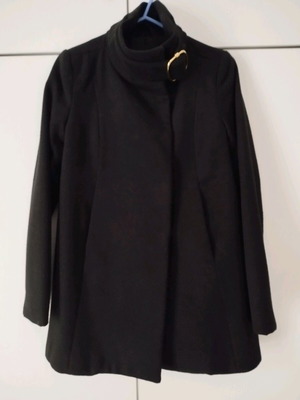 Mango coat used in very good condition, black, XS