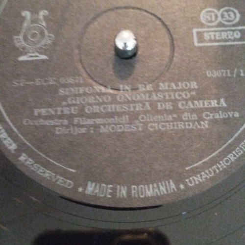Antonio Salieri Symphony in D LP album used, classical