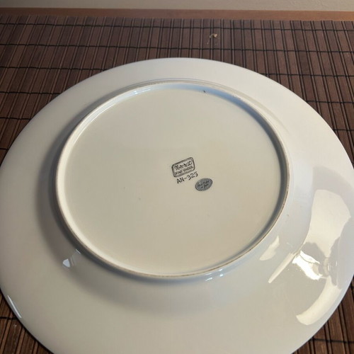 Anniversary plate for 25th wedding porcelain Japan 26 cm like new