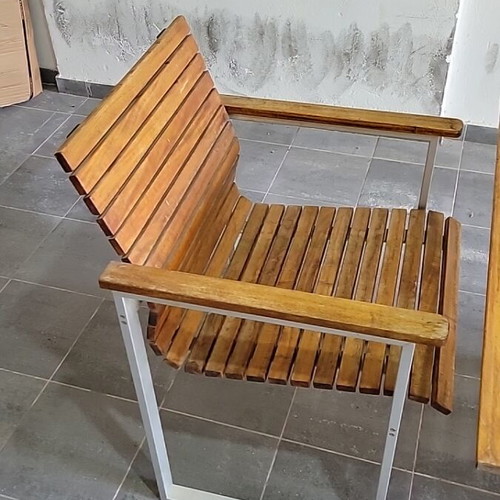 IKEA KVARNÖ garden table with 2 chairs set used