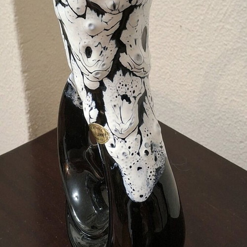 Vintage ceramic vase style Vallauris 28cm like new