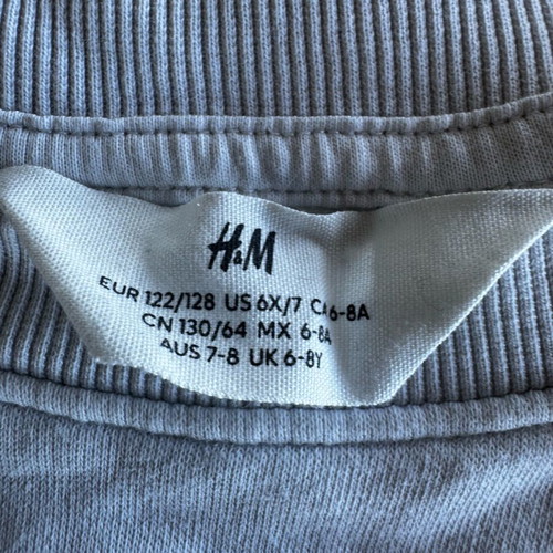 H&M Kids' Dinosaur Sweatshirt used, for 6–8 years, white